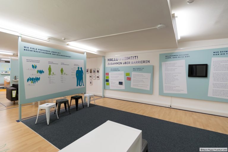 Impression aus der Ausstellung Hallo Freiheit