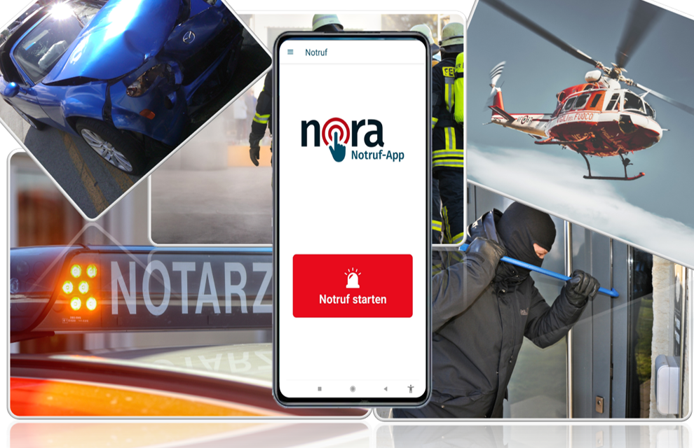 Die Nora-App<br>Wertvoller Helfer in vielen Notsituationen